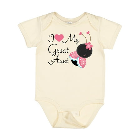 

Inktastic I Love My Great Aunt Girls Baby Bodysuit
