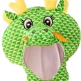 thumbnail image 6 of Breathable Plush Dragon Hat Cute Headdress for Night Event Holiday Halloween Green, 6 of 7