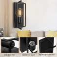 thumbnail image 3 of Wall Lights Sconce Matte Black Wall Sconce Wall Light Fixture for Bedrooms Living Room, 3 of 10