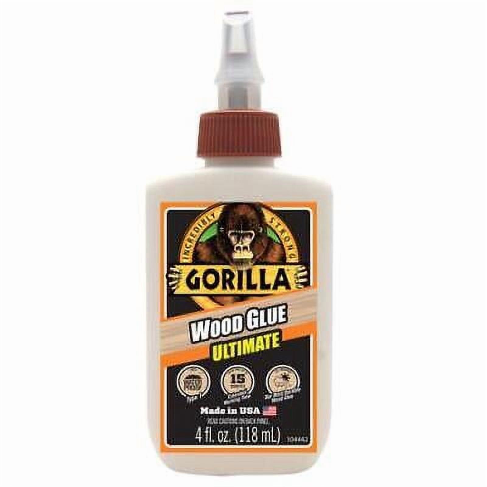 1 pc Gorilla Extra Strength Wood Glue 4 oz (Pack of 6)