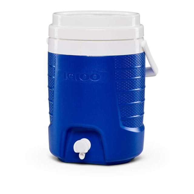 Igloo Dispensador portátil de bebidas y agua con enfriador deportivo de 2 galones, dispensador de enfriador aislado, azul majestuoso