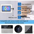 thumbnail image 4 of Couvercle De Thermostat Avec Serrure, Protecteur De Panneau Ac Transparent, Grand Botier De Serrure De Thermostat, Convient Aux Thermostats De 19, 4 of 5