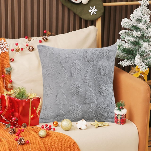 Square Pillow Cover | Sofa Cushion Case | Standard 18x18 Inch Pillow Protector for Living Room Bedroom Decor | Polyester Fabric with Hidden Zipper | 1 Piece Set
