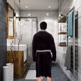 thumbnail image 4 of Men's Soft Plush Fleece Classic or Hooded Robe with Front Pockets, 4 of 5