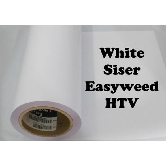Siser Easyweed HTV Heat Transfer Vinyl - White Iron on Tshirt Vinyl - 12"x3yards