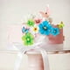 thumbnail image 3 of 100 piezas de flores comestibles para decoraciones de pasteles, idea de pastel, decoración para fiestas de bodas (color),11 Afortunado Sencillez, 3 of 5