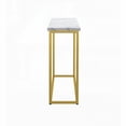 thumbnail image 4 of Modern Marble and Gold Sofa Table with Dimensions 41.5" Wide, 11.5" Deep, and 29.7" High, 4 of 7