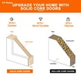 thumbnail image 5 of 50'' x 84'' Bifold Barn Doors and Hardware Included, White Smooth Paintable Pre-assembled Solid Core Panels & Track Joint & Bi-fold Barn Door Hardware Kit, K Frame-Fit Max Opening 48in x 84in, 5 of 5
