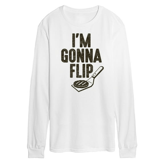 Instant Message - I'm Gonna Flip This Burger - Men's Long Sleeve T-Shirt