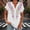 White, variant on Ayolanni Printed Shirts for Women Short Sleeve Casual V-Neck Office Blouse Button Down Fitted Rolled Tunic Shirts Summer Tops for Women 2026 Black L