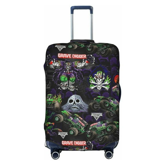 Double-sided Printed Luggage Cover Monster Truck Jam Travel Suitcase Protector Baggage Covers Small