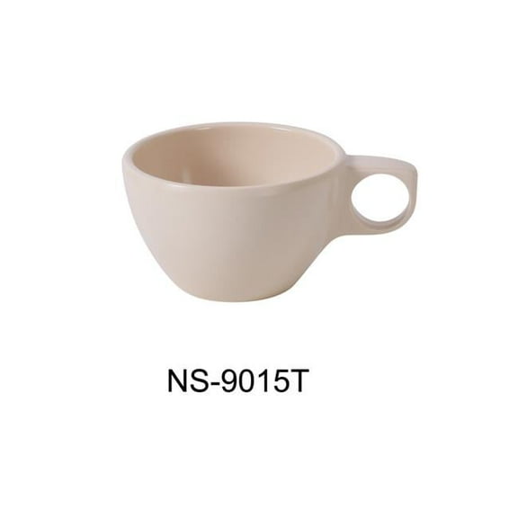 Yanco NS-9015T Nessico Coffee/Tea Short Cup, 7 oz Capacity, Melamine, Tan Color, Pack of 48