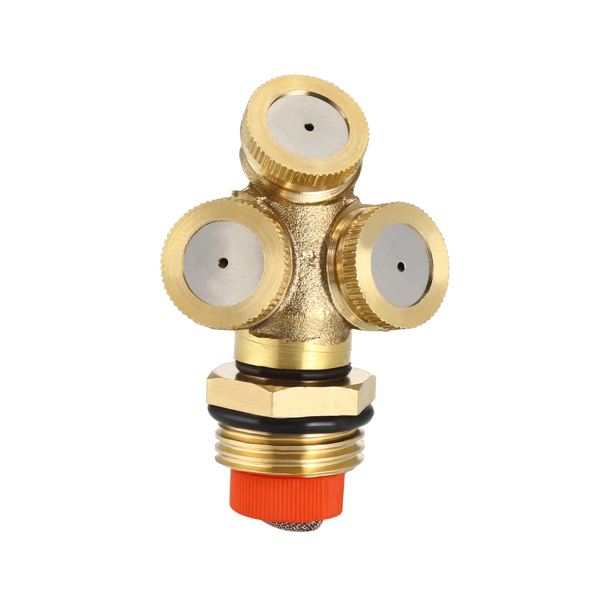 1/5 PCS 3 Holes Brass Adjustable Spray Misting Nozzle Sprinklers Irrigation 