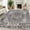 Grey, variant on Superior Mahi Ornate Floral Washable Indoor Runner Rug, 2' 7" x 6', Turquoise