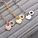 thumbnail image 3 of Pulsera de acero de titanio de moda para mujer con cadena en forma de O y letras de amor 4:23 pulsera de acero inoxidable, 3 of 6