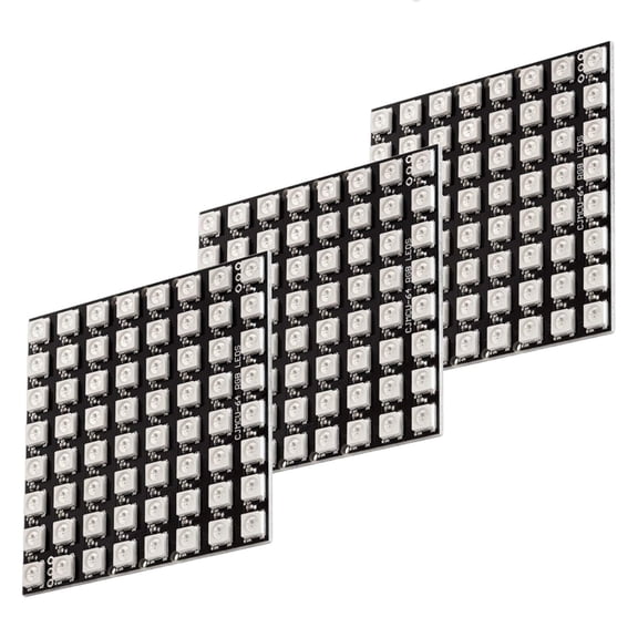 3 x U 64 LED Matrix Panel CJMCU-8X8 Module Compatible with for and for