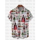 thumbnail image 4 of Camisa de Navidad para hombre, Papá Noel, Jesús, Selfie, divertida, informal, con estampado, camisas Aloha de gran tamaño con música elástica para coche, 4 of 4