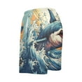 thumbnail image 5 of joogoo Mens Swim Trunks Shark in Ocean Beach Shorts Drawstring Elastic Waist Swimwear Bathing Suits XL, 5 of 7