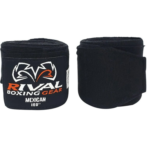 Rival Boxing 180" Mexican Style Handwraps - Black