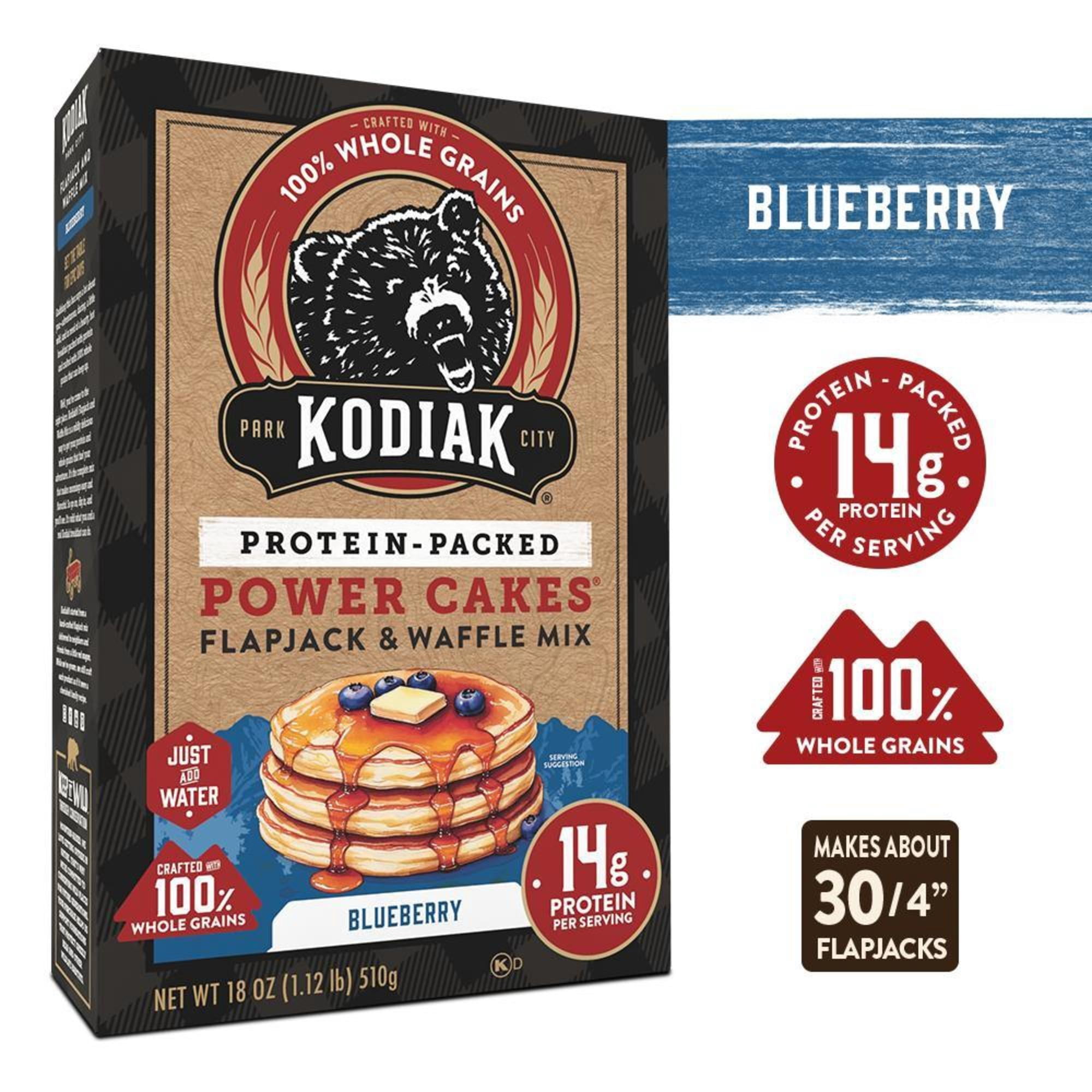 Kodiak Protein-Packed Power Cakes, Blueberry Pancake and Waffle