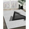 thumbnail image 3 of Ahgly Company Machine Washable Indoor Rectangle Transitional Platinum Gray Area Rugs, 7' x 9', 3 of 7