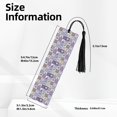 thumbnail image 3 of Kdxio Lavender Flowers Print Metal Tassel Bookmarks,Perfect Gift for Art Lovers and Bookworms Metal Bookmarks for Women, 3 of 8