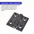 thumbnail image 2 of 4 Pieces Folding Flat Hinge Holes, Stainless Steel Exterior Hinge, Heavy Duty Door Hinge, For Fixed Doors, Entrance Doors, Bedroom Doors, Garden Doors, 2 of 5