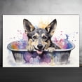 thumbnail image 2 of Swedish Vallhund Dog Canvas Bathroom Décor - Unique Bath Wall Decor - Modern Canvas Bathroom Wall Art - Room Decor - Bathroom Decorations - Restroom Sign - Wall decor living room, 2 of 4