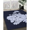 thumbnail image 3 of Ahgly Company Machine Washable Indoor Rectangle Transitional Night Blue Area Rugs, 3' x 5', 3 of 7