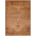 thumbnail image 2 of 8' X 10' Copper Orange And Brown Oriental Washable Indoor Outdoor Area Rug, 2 of 5