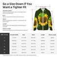thumbnail image 5 of Pofeuu Sunflower3 Print Sun Protection Outdoor Lightweight Full Zip UV Cooling Hoodie Long Sleeve Summer Clothing for Outdoor Hiking-Small, 5 of 5