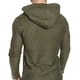 thumbnail image 4 of Sudadera deportiva con capucha de moda para hombre, sudadera de polar de color sólido, 4 of 5