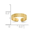 thumbnail image 3 of 14K Yellow Gold Ring Band Toe Greek Key, 3 of 5