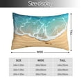 thumbnail image 2 of Honeii Tropical Beach With Starfish Print Pillow Cases,Plush Throw Pillow Covers,Decorative Pillowcase for Sofa, Couch, Living Room-14"x20", 2 of 6