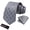 A4-Grey, variant on Gray Ties for Mens Plaid Mens Ties Pocket Square Ties Set Formal Business Wedding Neckties