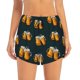 thumbnail image 2 of Balery Beer Pantalones cortos deportivos para mujer con forro y dos bolsillos, elásticos, para entrenamiento, gimnasio, yoga-Small, 2 of 7