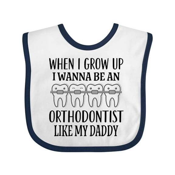 Inktastic Future Orthodontist Baby Boys or Girls Baby Bib