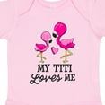 thumbnail image 4 of Inktastic My Titi Loves Me with Two Flamingos Boys or Girls Baby Bodysuit, 4 of 5