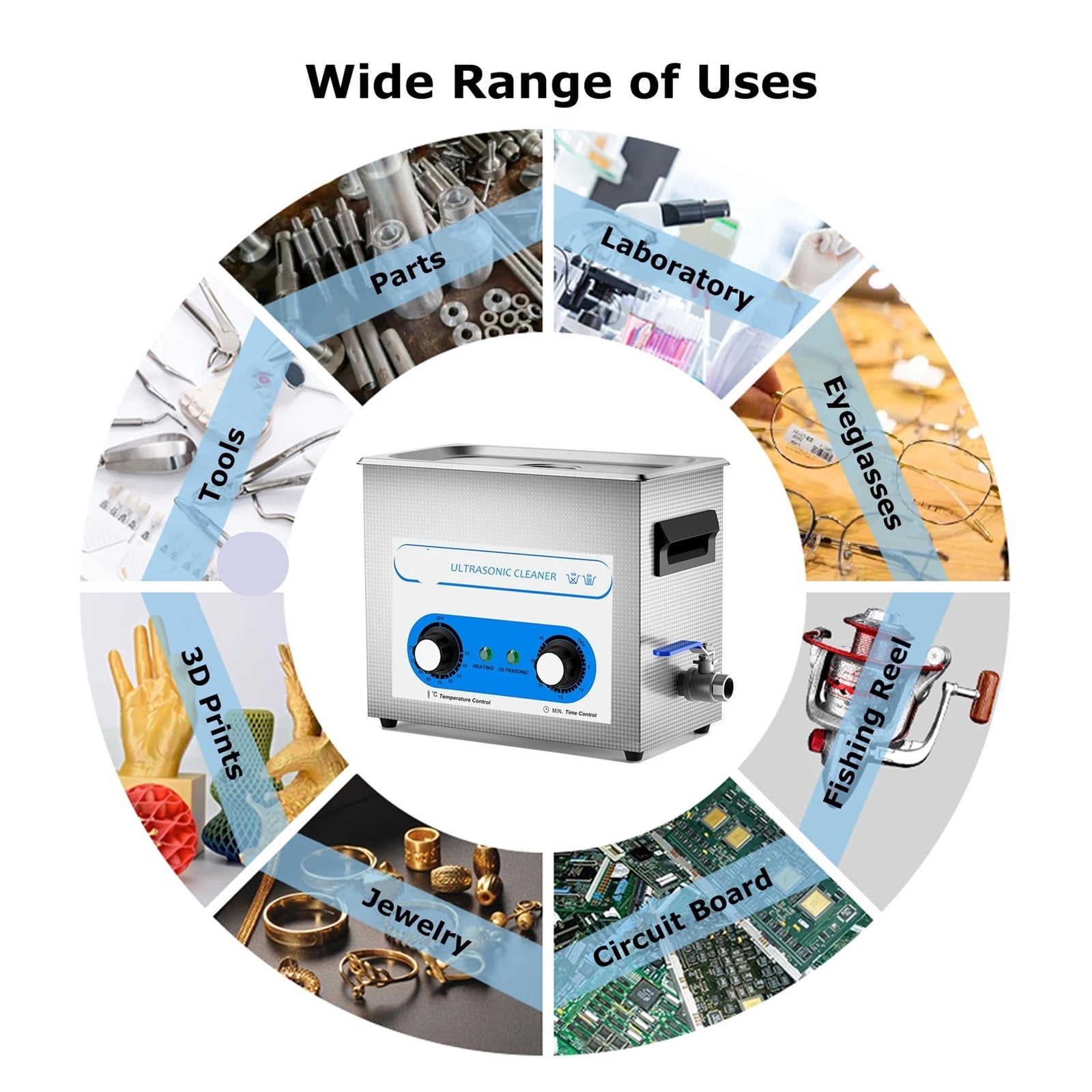 2L Ultrasonic Cleaner Ultrasonic Cleaning Machine Heated Ultra Cleaner Machine for Carburetor Engine