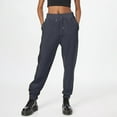 thumbnail image 2 of Lixiuxyad High Waist Stretchy Pants Women's Casual Pants Loose Fit Mid Rise Elastic Waist Comfortable Pants For Everyday Wear Home Outdoor Activities Fall Winter Gray, 2 of 5