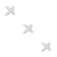 thumbnail image 4 of Qarigey Almohadillas nasales de silicona para aumentar la altura, almohadillas nasales finas blancas para anteojos, antideslizante, Type1 NO1, 4 of 6