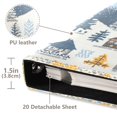 thumbnail image 3 of FORMRS 3 Ring Photo Album 4"x6" Self Adhesive Large Capacity PU Leather Cover, Winter Village Serenity, 3 of 8
