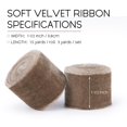 thumbnail image 2 of Cinta decorativa para teclado, terciopelo marrón, 3 m y 3,8 cm de ancho, 2 of 7