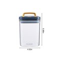 thumbnail image 3 of Vrorvz Sealable Plastic Kitchen Pantry Storage Containers for Dry Goods Snacks Tea Pasta Sugar Modular Design Easy Clean Stackable Space Storage Food Grade Material 3 Sizes for Home Outdoor Use, 3 of 7