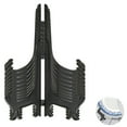 thumbnail image 3 of 5inch Plastic Easel Plate Stands 10 Pieces Foldable Plate Display Racks Triangle Construction Card Holder Lightweight Tea Holder, 3 of 9