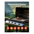 thumbnail image 6 of Carbon Steel Griddle 24x16 Inch, BBQ Grill Pan, Flat Top Cookware for Gas, Electric & Induction , Universal Fit, High Heat Capacity, 6 of 8