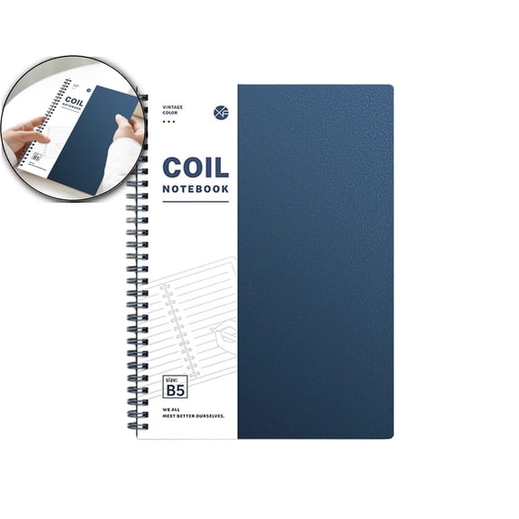 Ruled Notebook, Soft Cover Spiral Notebook, Memo Notepad Sketchbook, Diary Spiral Book Journal,120 Pages, 60 Sheets, 9.8x 7 Inches