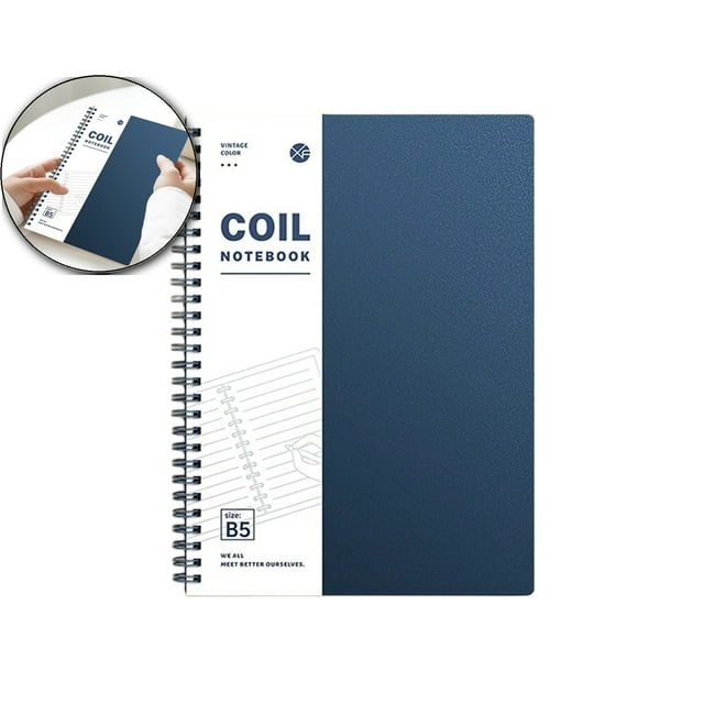 Dvruxg Ruled Notebook, Soft Cover Spiral Notebook, Memo Notepad Sketchbook, Diary Spiral Book Journal,120 Pages, 60 Sheets, 9.8x 7 Inches
