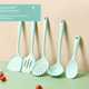 thumbnail image 1 of Espátula de silicona, sartén antiadherente, espátula especial para cocinar, espátula para freír de grado alimenticio resistente a altas temperaturas, juego de cucharas para arroz, 1 of 1