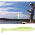 thumbnail image 5 of Señuelos de pesca con cola de paleta, cebo de pesca suave con larva de gusano verde (20 unidades, verde), 5 of 5